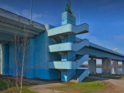 Эстакада  моста в Ярославле